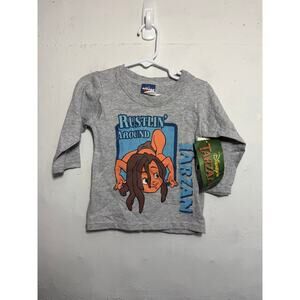 NEW Vintage Tarzan Boys Long Sleeve Shirt Size 1T 12-18 Mo
